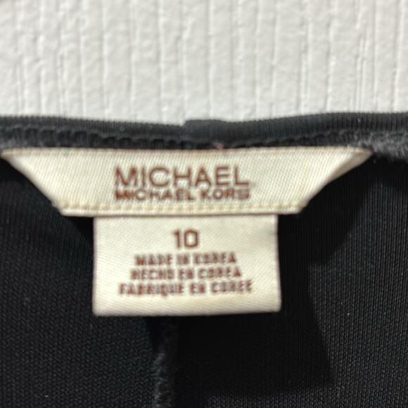 Michael Kors 10 black long sleeve v neck dress midi length nwt vintage 90’s y2k - Picture 2 of 8